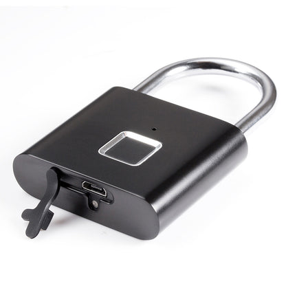 Amazon explosion fingerprint padlock fingerprint cabinet lock small lock hostel with luggage small lock pure fingerprint lock