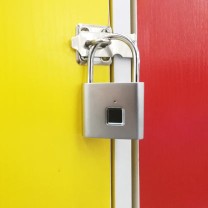 Amazon explosion fingerprint padlock fingerprint cabinet lock small lock hostel with luggage small lock pure fingerprint lock