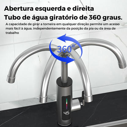 Torneira Elétrica Aquecedora Inox 3000W