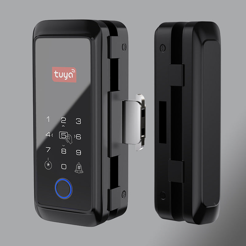 Doodle double hook glass door fingerprint lock Bluetooth smart password electronic lock push door flat door electronic access lock lock