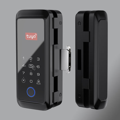 Doodle double hook glass door fingerprint lock Bluetooth smart password electronic lock push door flat door electronic access lock lock