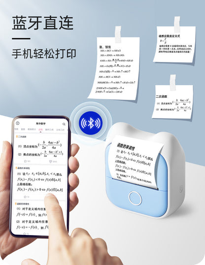 PhomemoT02 Small Mini Thermal Label Printer Home Photo Printer Student Wrong Question Printer