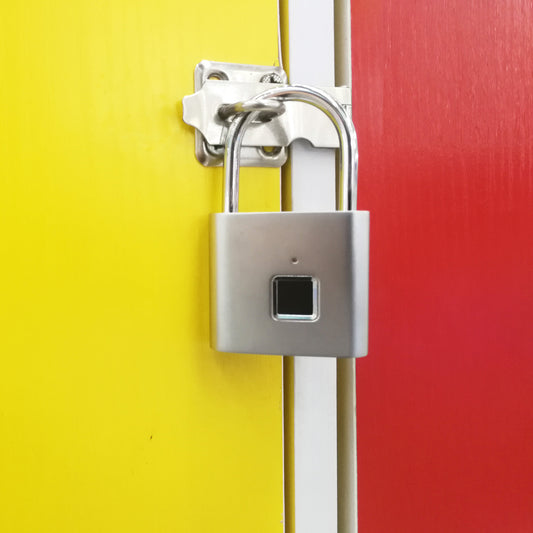 Amazon explosion fingerprint padlock fingerprint cabinet lock small lock hostel with luggage small lock pure fingerprint lock