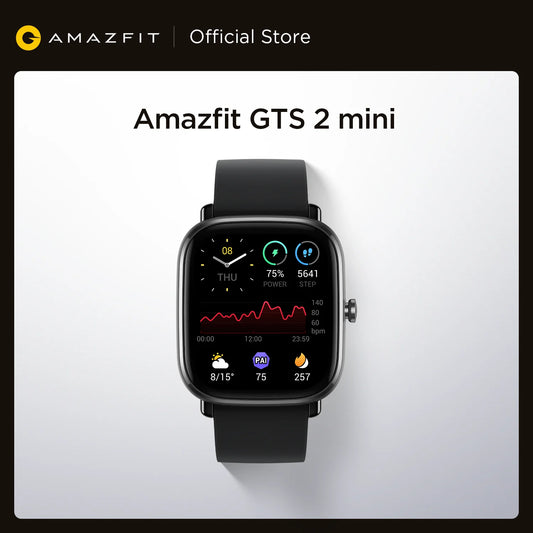 Global Version Amazfit GTS 2 Mini GPS Smartwatch AMOLED Display 70 Sports Modes Sleep Monitoring SmartWatch For Android For iOS