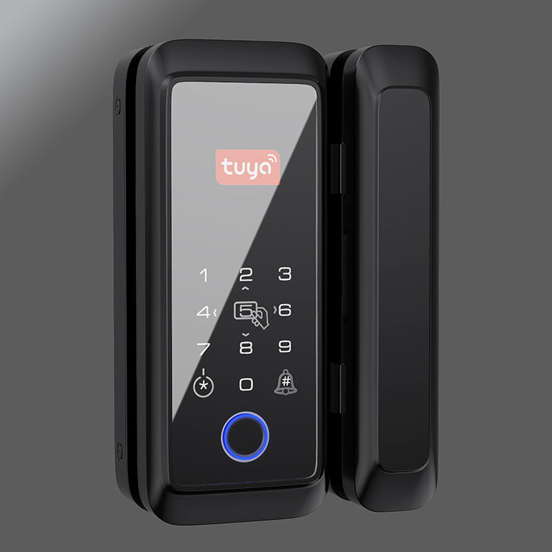Doodle double hook glass door fingerprint lock Bluetooth smart password electronic lock push door flat door electronic access lock lock
