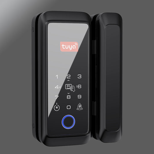 Doodle double hook glass door fingerprint lock Bluetooth smart password electronic lock push door flat door electronic access lock lock