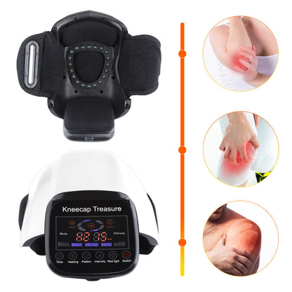 Electric heating knee protector knee massage instrument vibration hot compress joint massager physical therapy instrument gift for parents and elderly