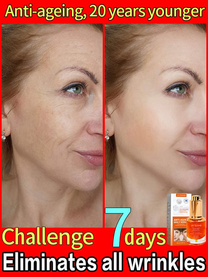 Instant Wrinkle Remover Face Serum Lifting Firming Fade Fine Lines Anti-aging Essence Whitening Brighten Nourish Skin Care